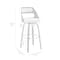 Armen Living Julius 26" Gray Faux Leather and Walnut Wood Bar Stool LCJUBAWAGR26 - alternate 8